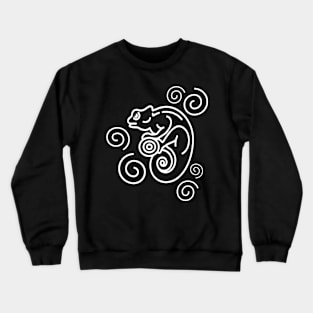 Trippy Psychedelic Chameleon Lizard Crewneck Sweatshirt